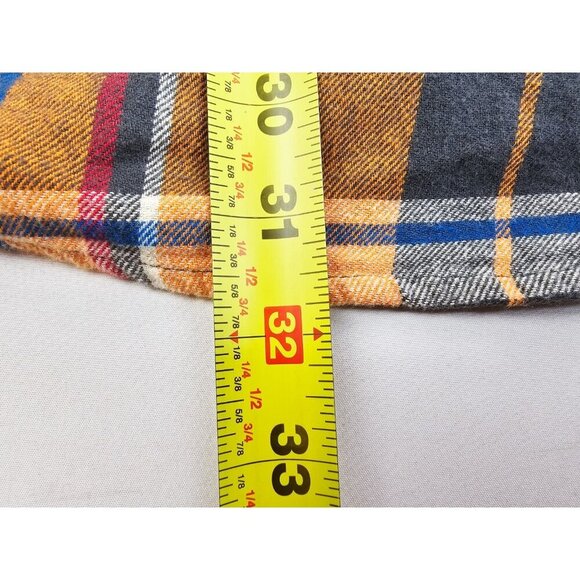 Legendary Whitetails Size 3XL Men's Orange Plaid Flannel Buck Camp Long Sleeve - Picture 11 of 13